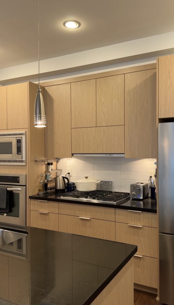 Oak Veneer Cabinet refacing
