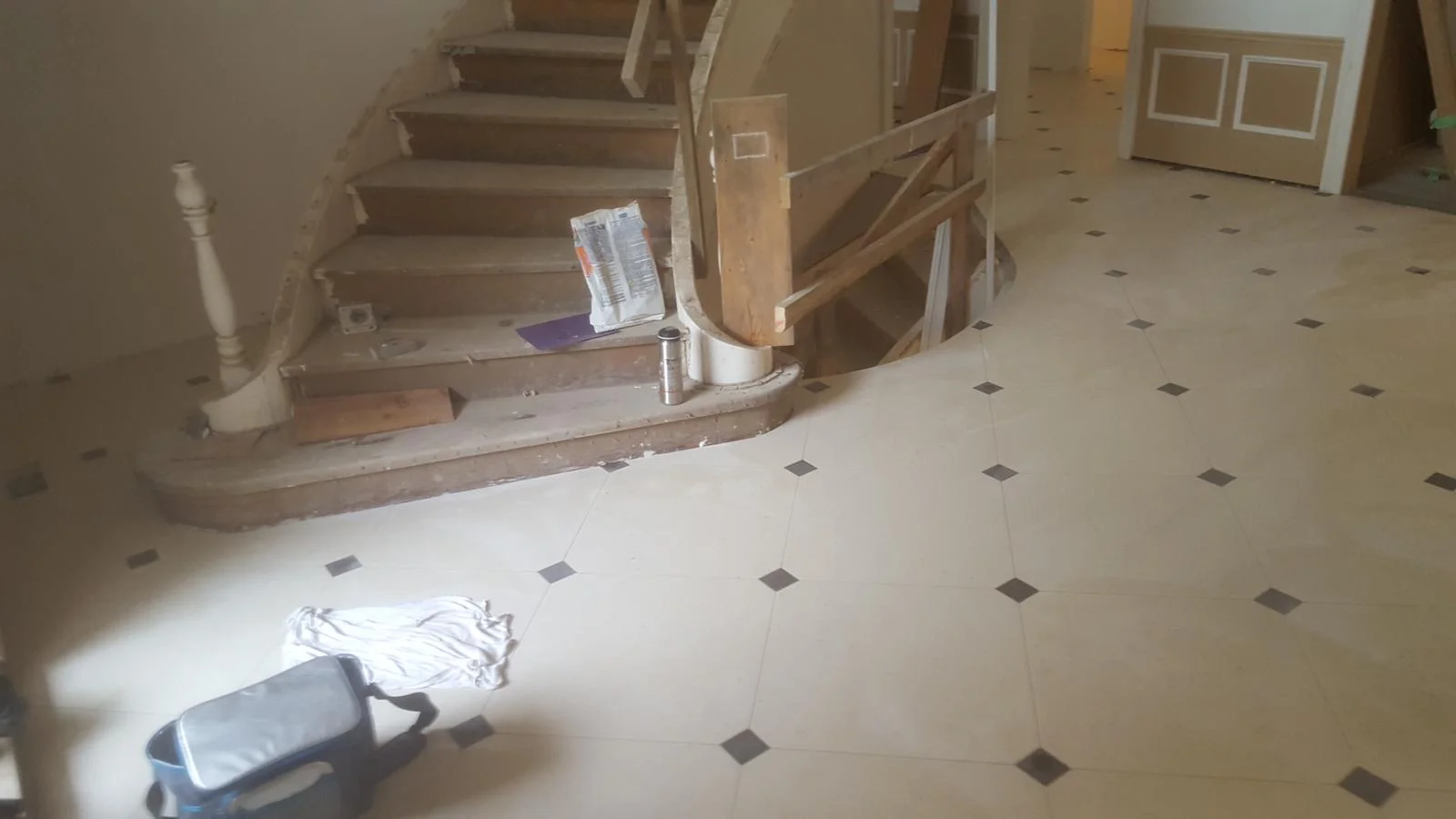 floor tile in a house