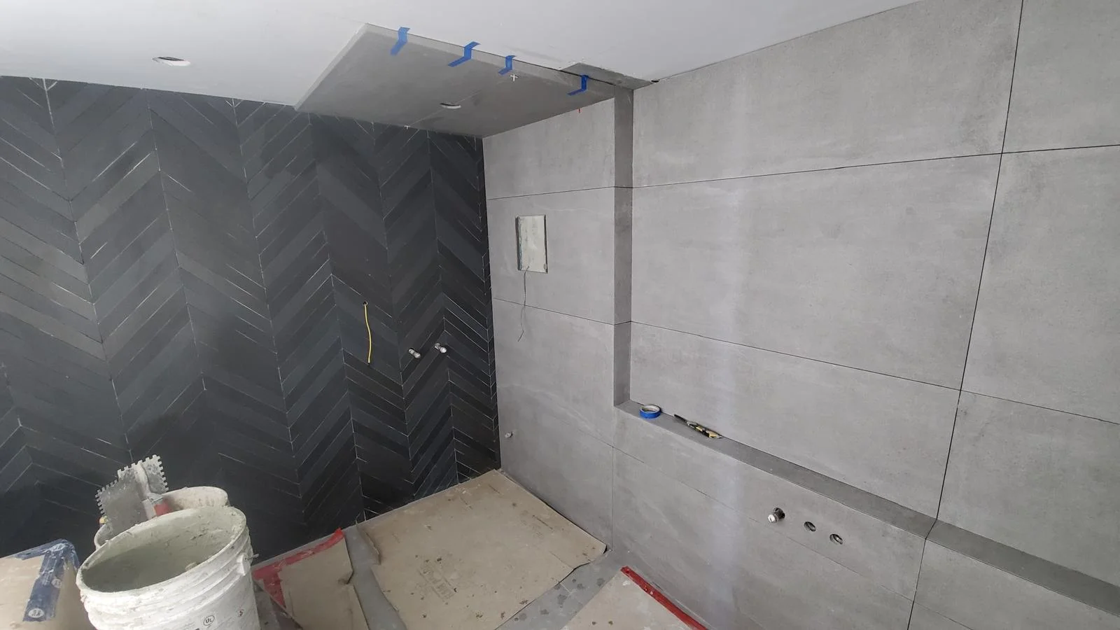 porcelain bathroom tile flooring installed by Vancouver contractors