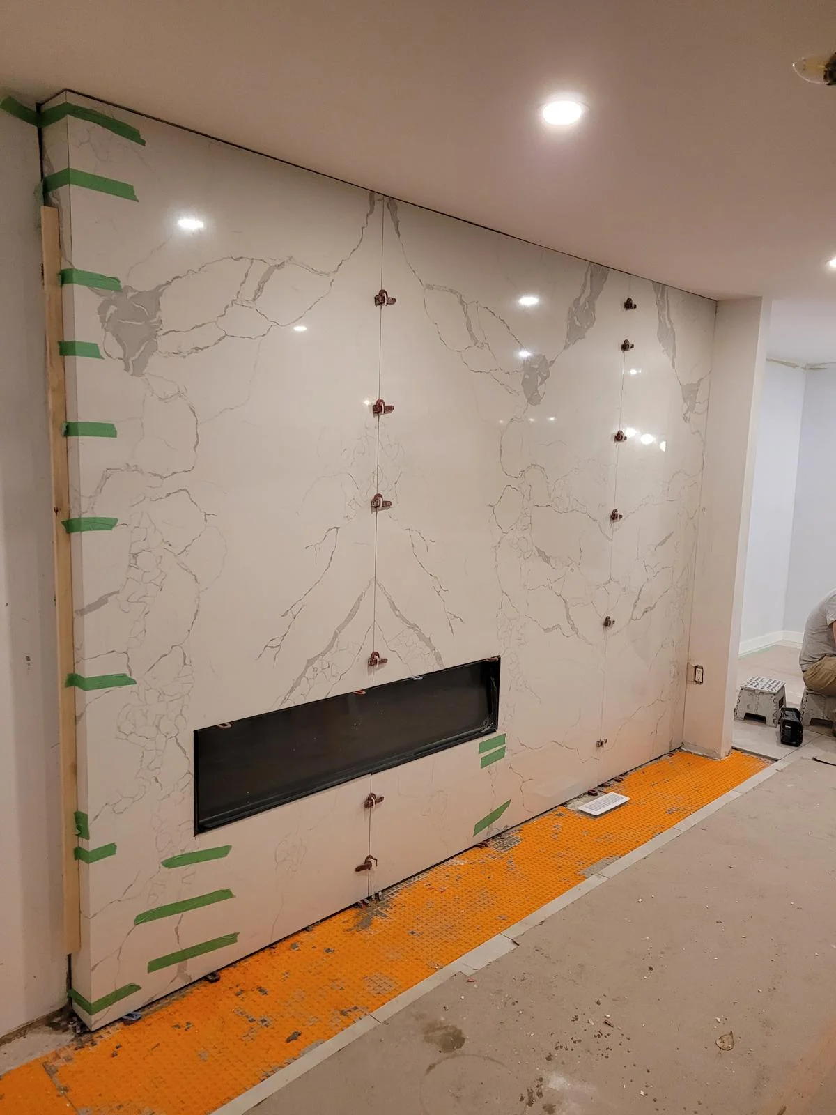 before and after tile installation project in Vancouver