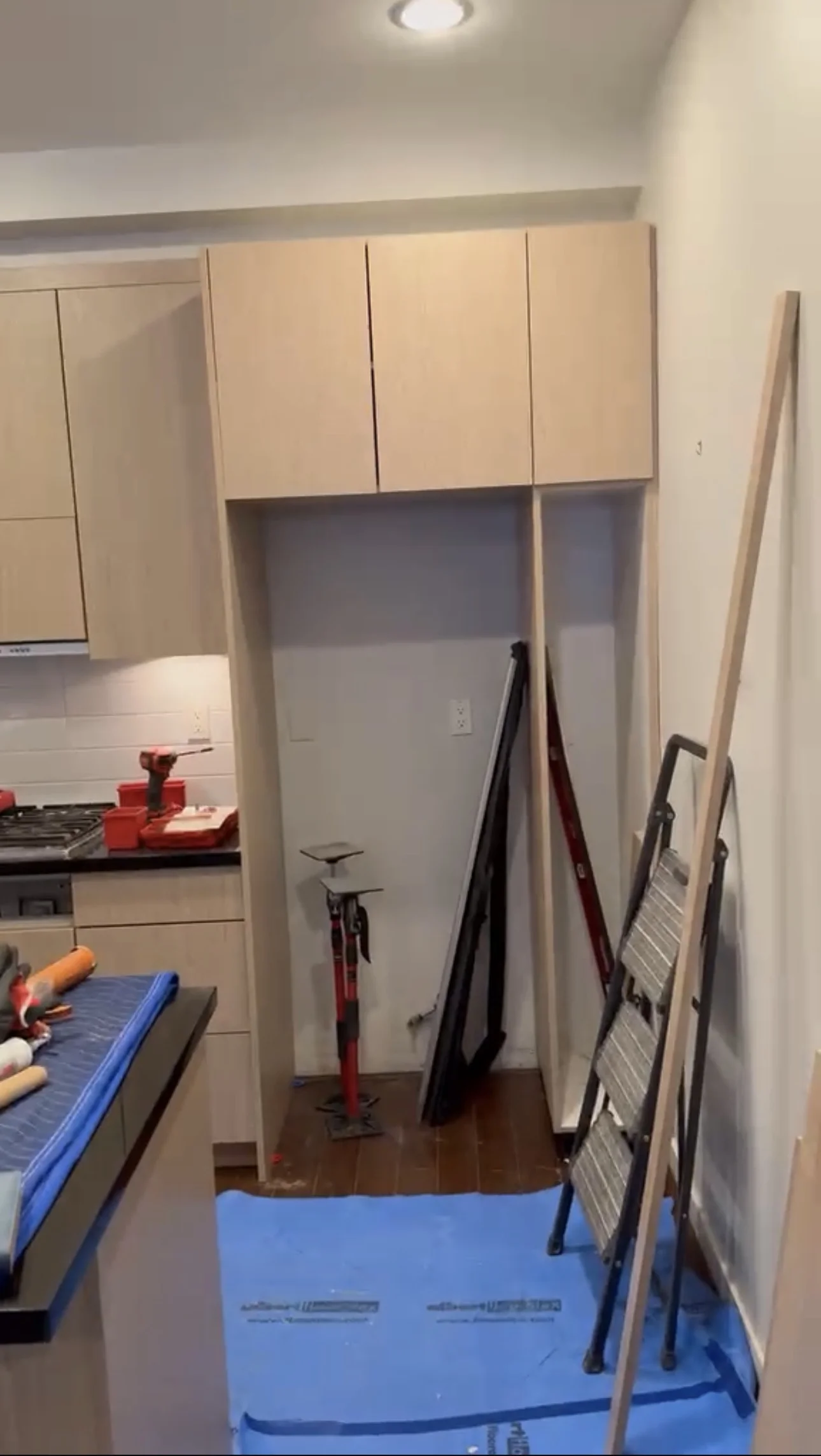 Kitchen refacing process